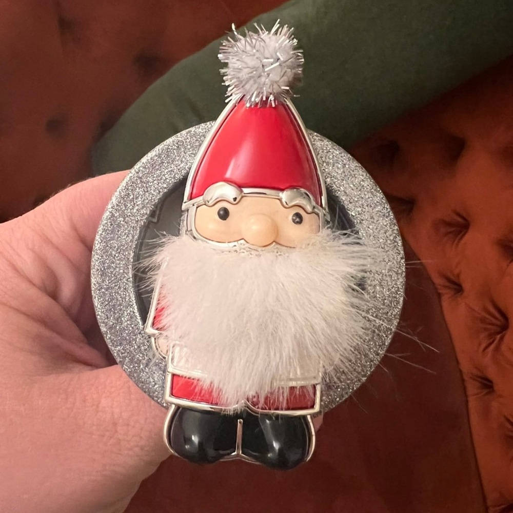 BBW Festive Santa Claus Car Scent Portable with Silver Glitter 🎅🏼